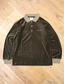 SON OF THE CHEESE 「VELOUR POLO」 ベロアポロシャツ