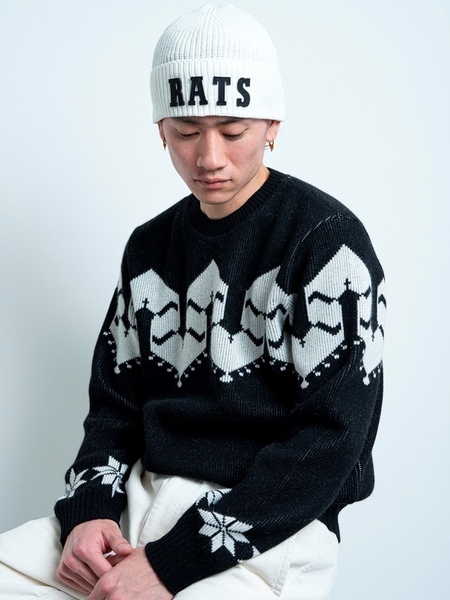 RATS 「NORDIC KNIT」 クルーネックニットセーター