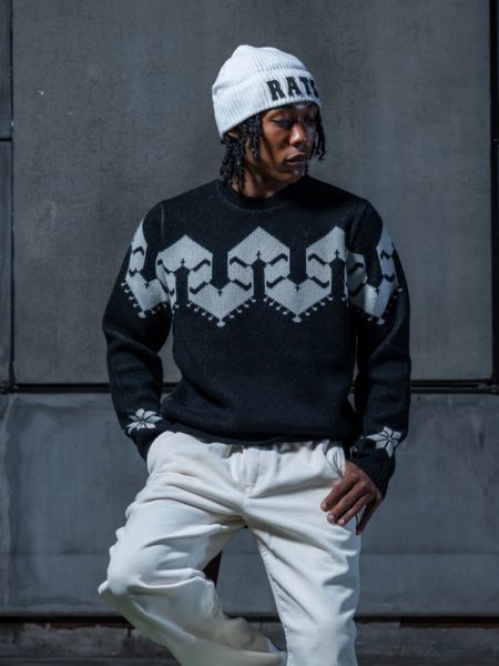 RATS 「NORDIC KNIT」 クルーネックニットセーター