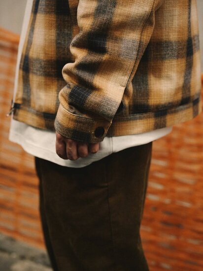 CALEE 「OMBRE CHECK SWINGTOP」 オンブレーチェックスウィング